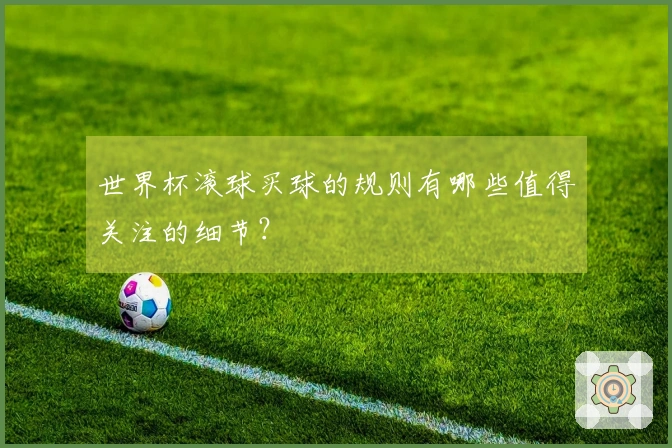 世界杯滚球买球的规则有哪些值得关注的细节？